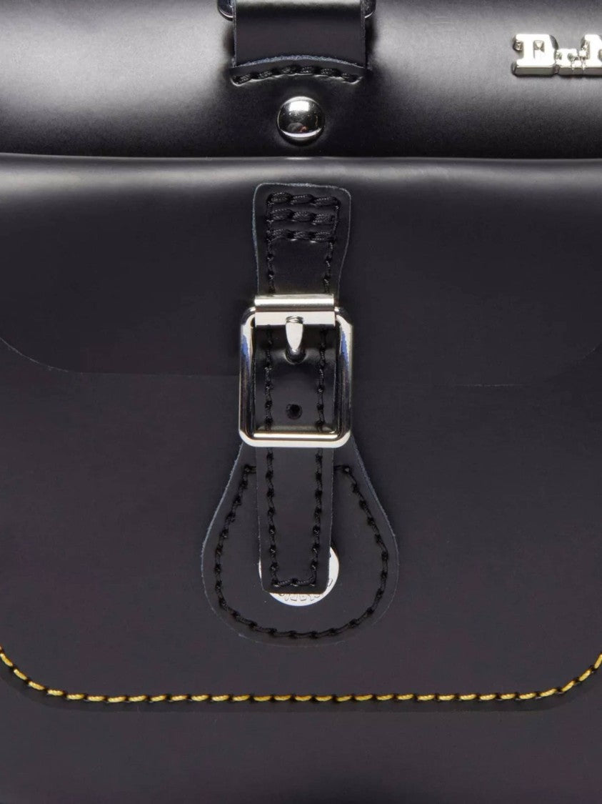 Dr. Martens Black Top Handle Smooth Leather Bag