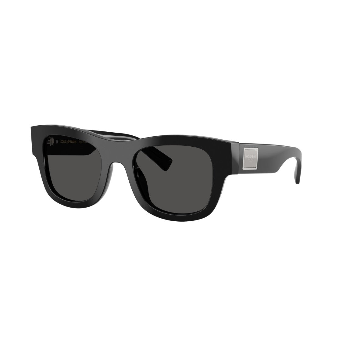 Dolce & Gabbana 0Dg4509 Bold Rectangular Black Acetate Sunglasses