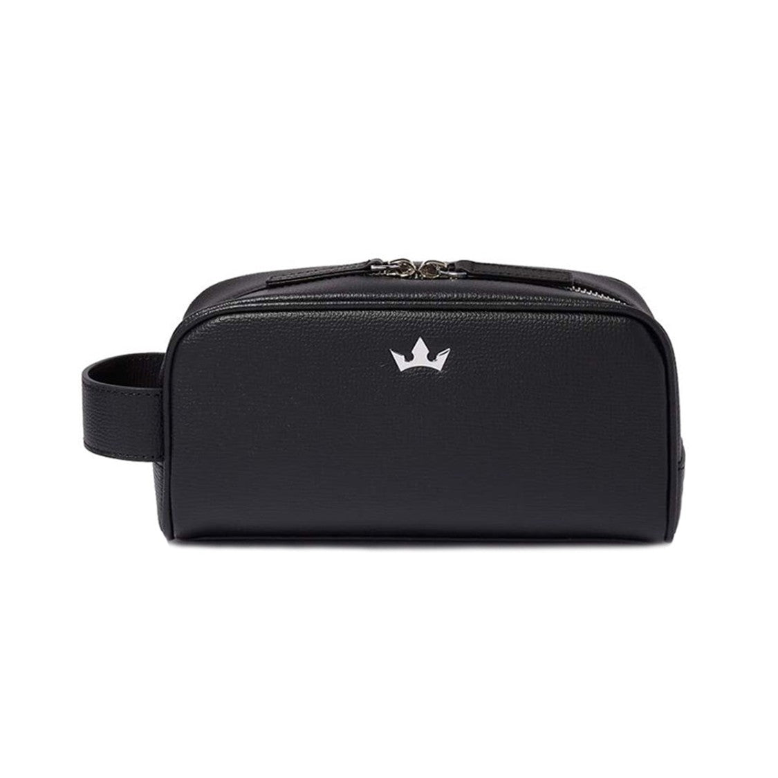 Roderer Award Mini Wash Bag - Italian Leather Black