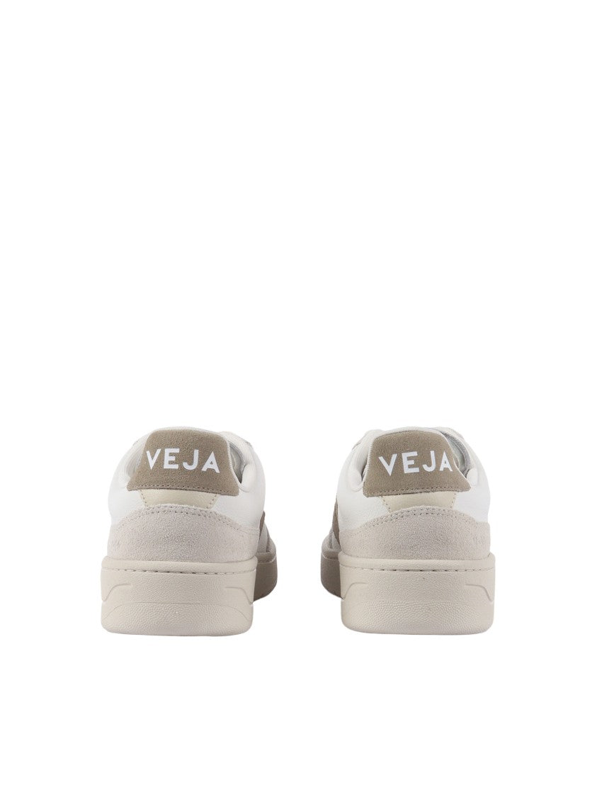 Veja White Taupe Side Logo Sneakers
