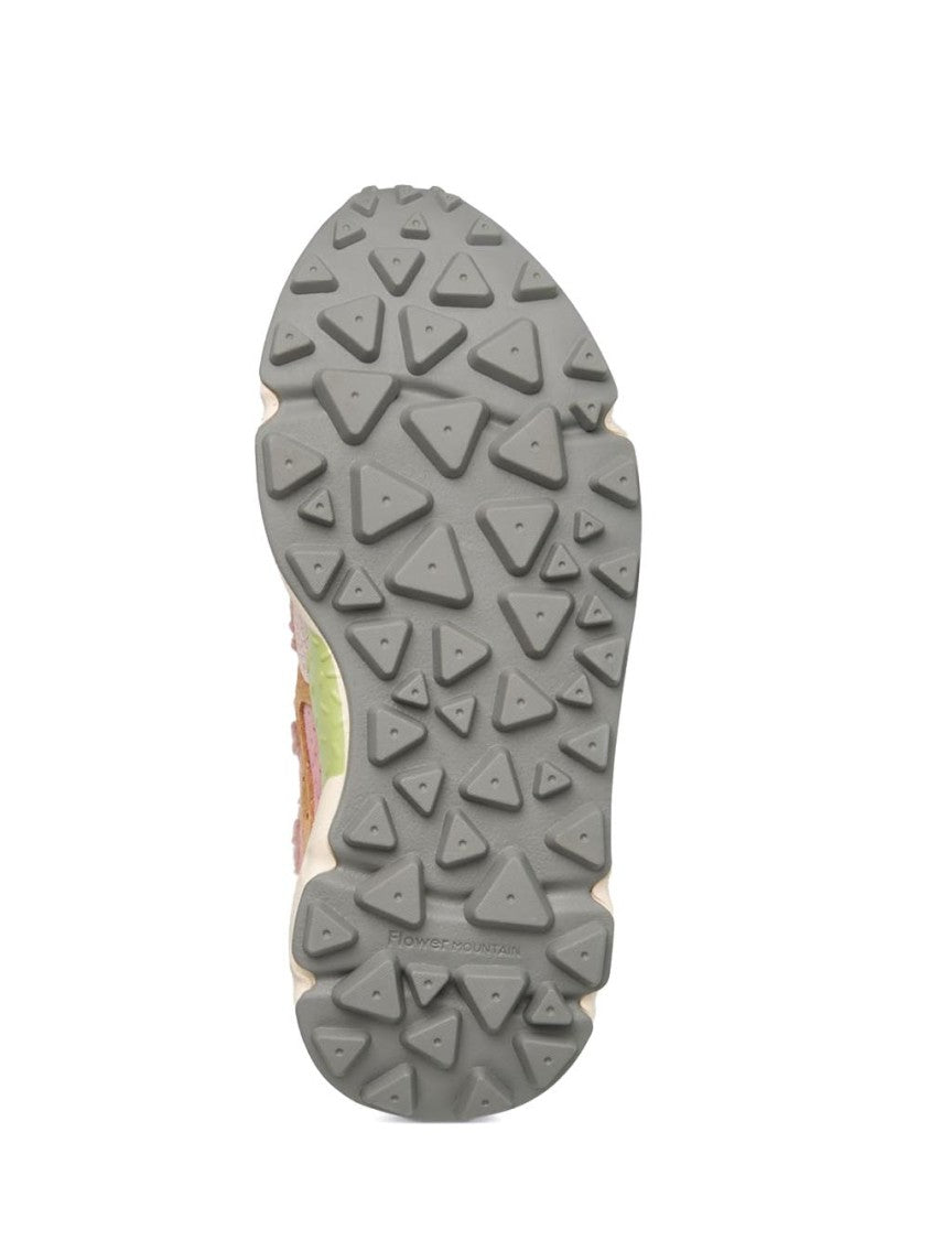 Flower Mountain Contemporary Beige Sneakers With Textured Upper