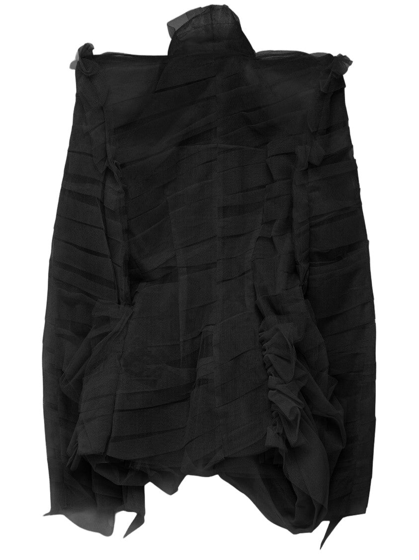 Matieres Fecales Black Layered Tulle Nylon Jacket