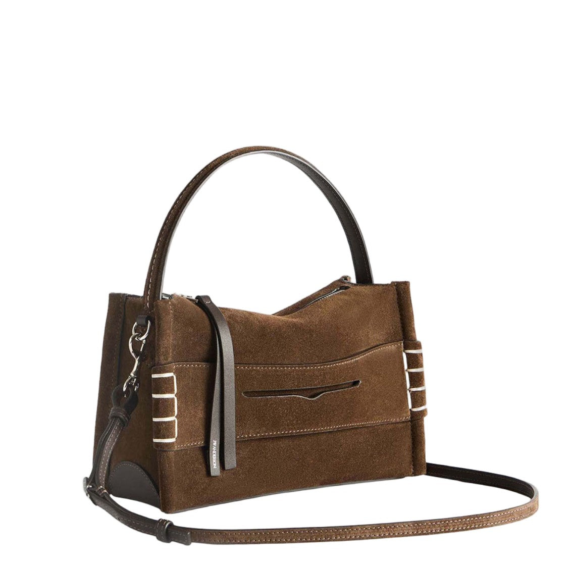 J. W. Anderson Rectangular Brown Calfskin Leather Bag