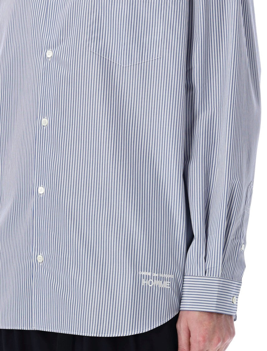 Comme Des Garçons Vertical Stripe Button-Down Shirt