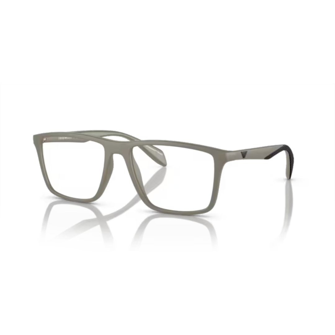 Emporio Armani 3230 Vista Matte Finish Rectangular Eyeglass Frames With Gradient Temples