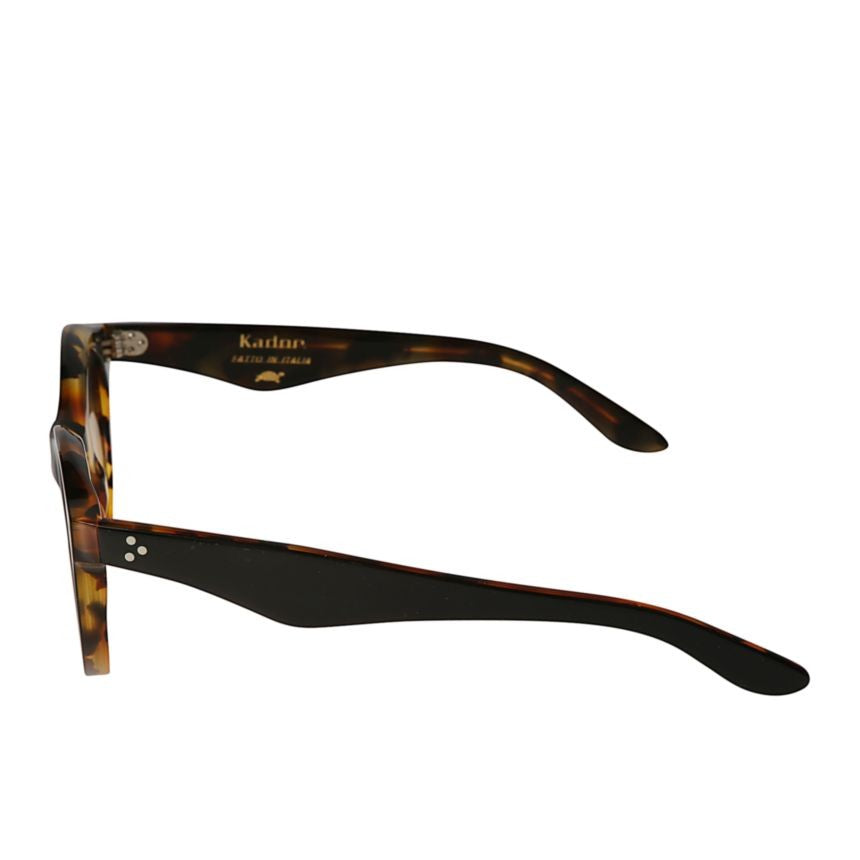 Kador Thick Rounded Tortoiseshell Sunglasses With Curved Temples