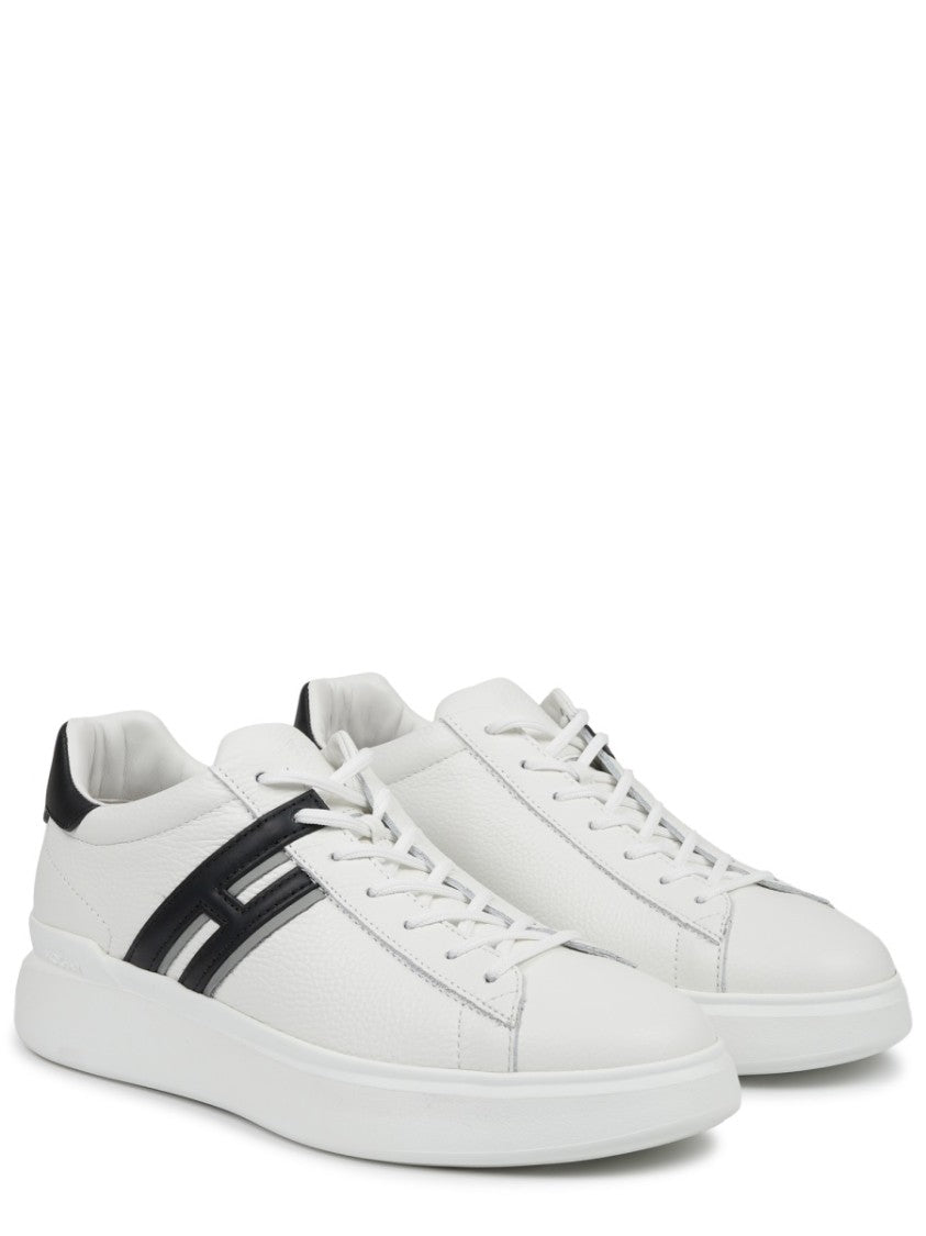 Hogan Calfskin H580 Black Accents Sneakers