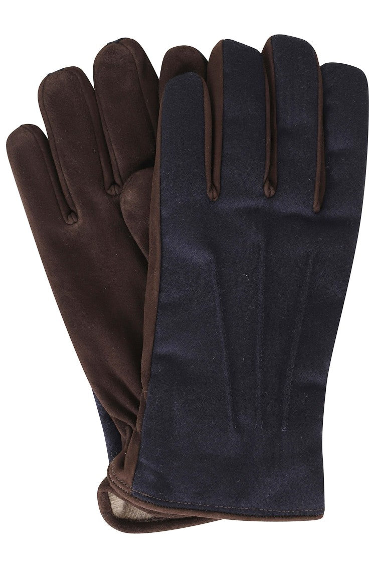 Gran Sasso Beige Wool Suede Gloves