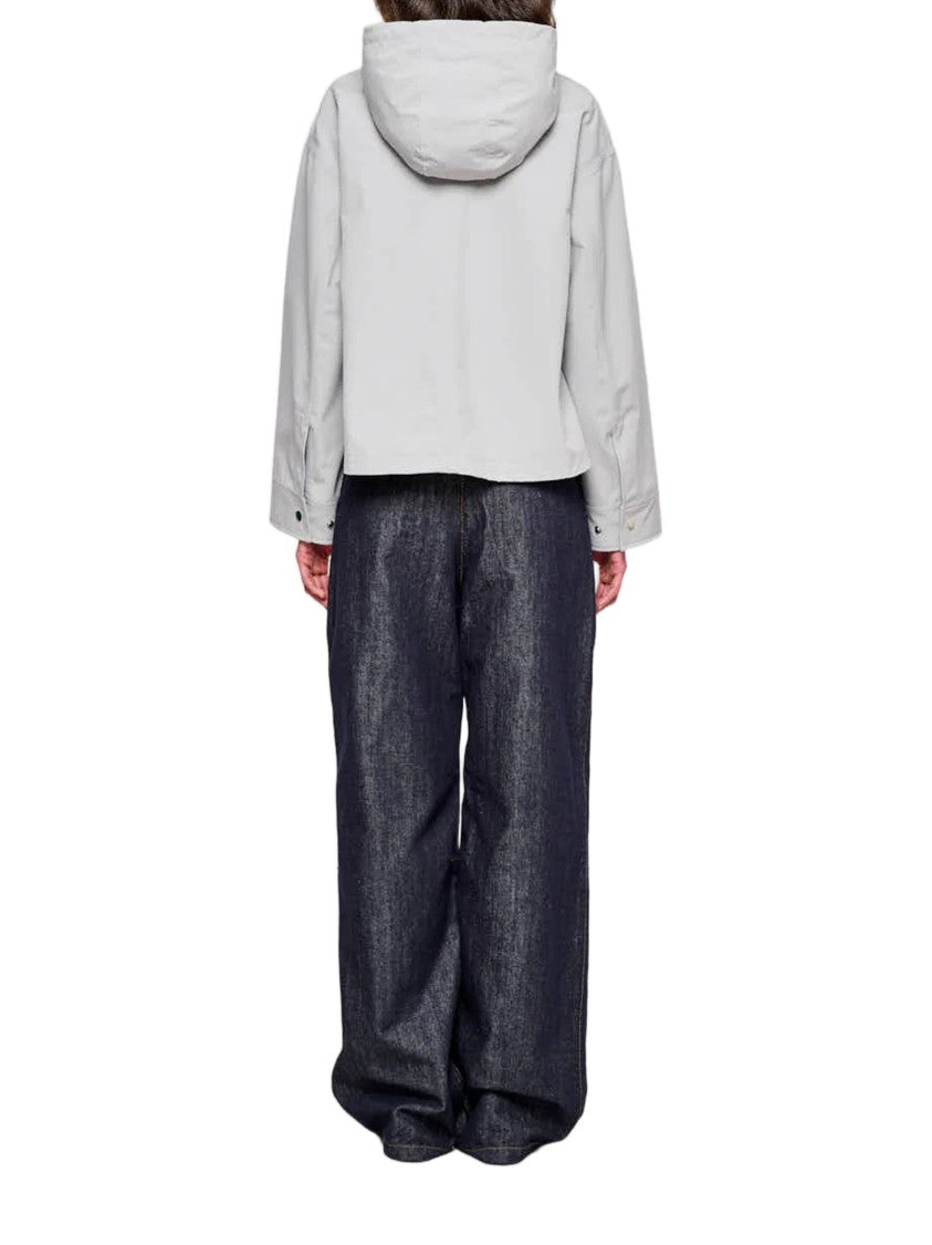 Oof Wear Grey Short Two Layers Hooded Parka