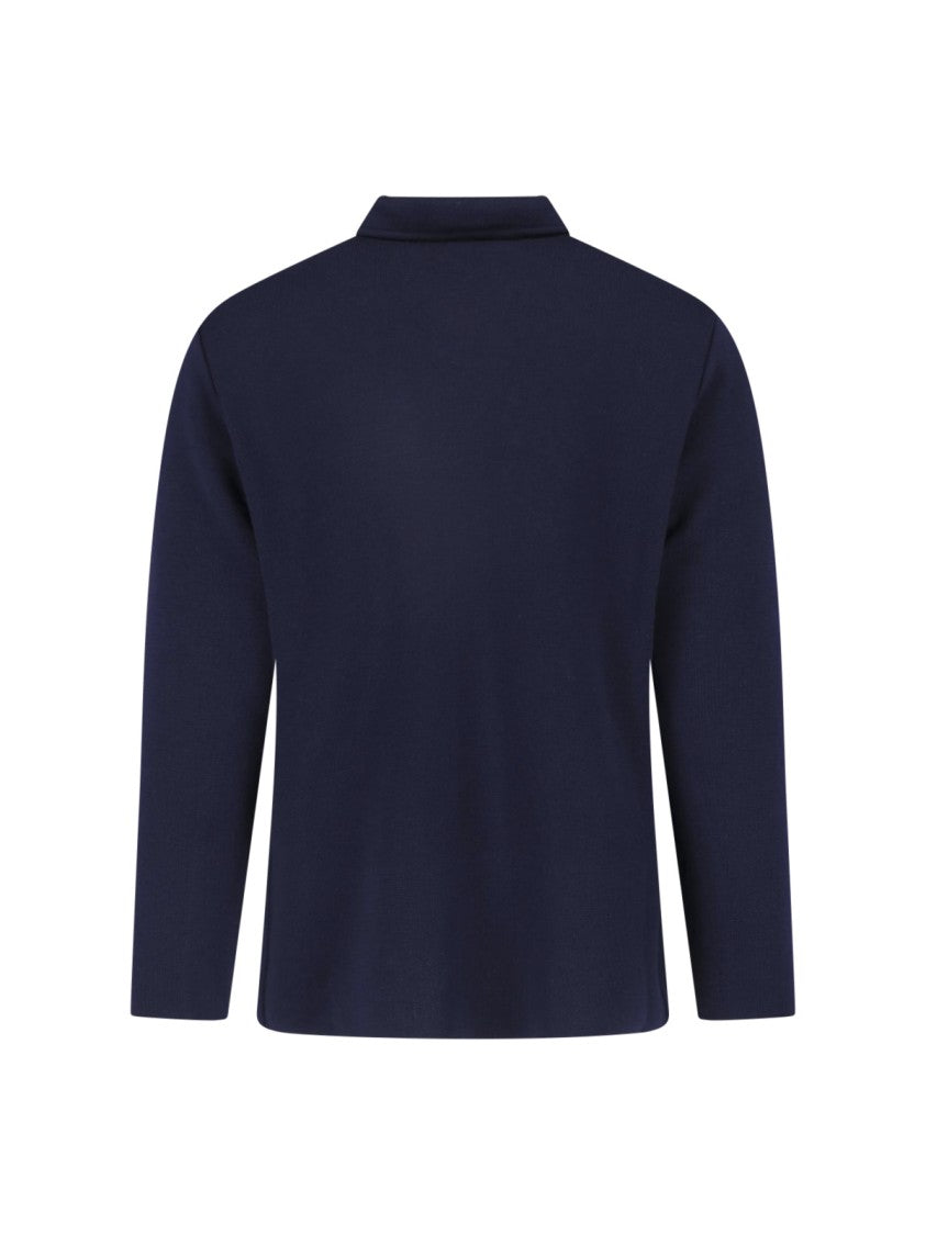 Lardini Blue Virgin Wool Shirt