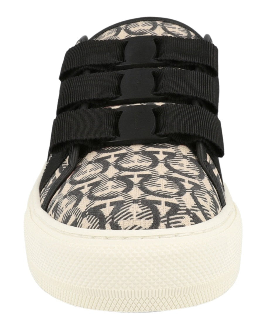Ferragamo Nataly Calfskin Leather Low-Top Sneakers