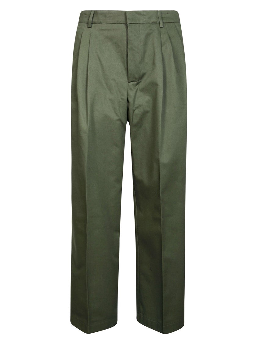 Amaranto Straight-Leg Side Seam Trousers