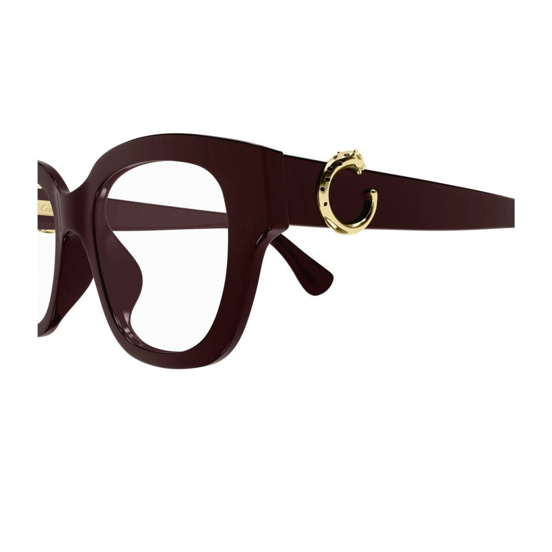 Cartier Red Panthere C Recycled Acetate Glasses