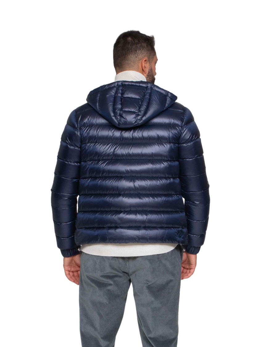 Colmar Shiny Quilted Men's Puffer Jacket With Hood And Elastic Cuffs