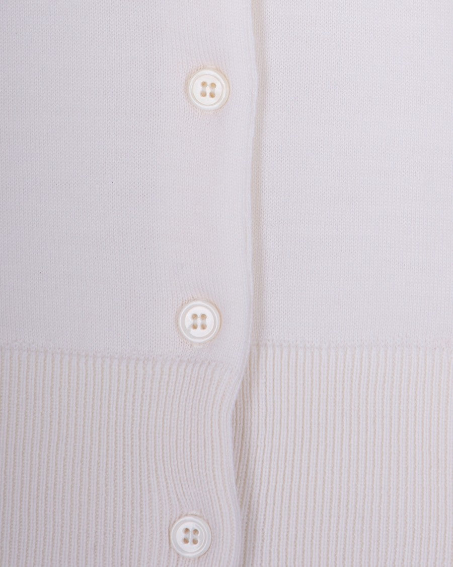 Alpha Studio Milk Merino Wool Cardigan