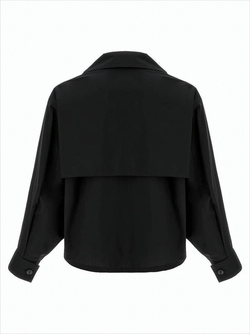 Lemaire Cropped Double-Breasted Jacket With Boxy Silhouette