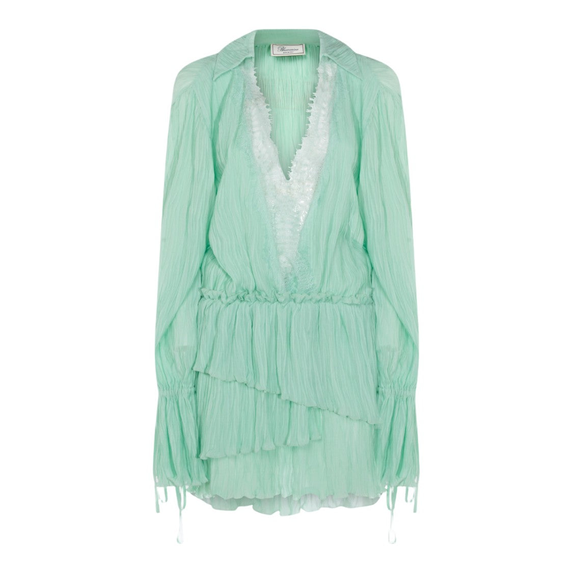 Blumarine Delicate Silhouette Dress With Flowing Fabric