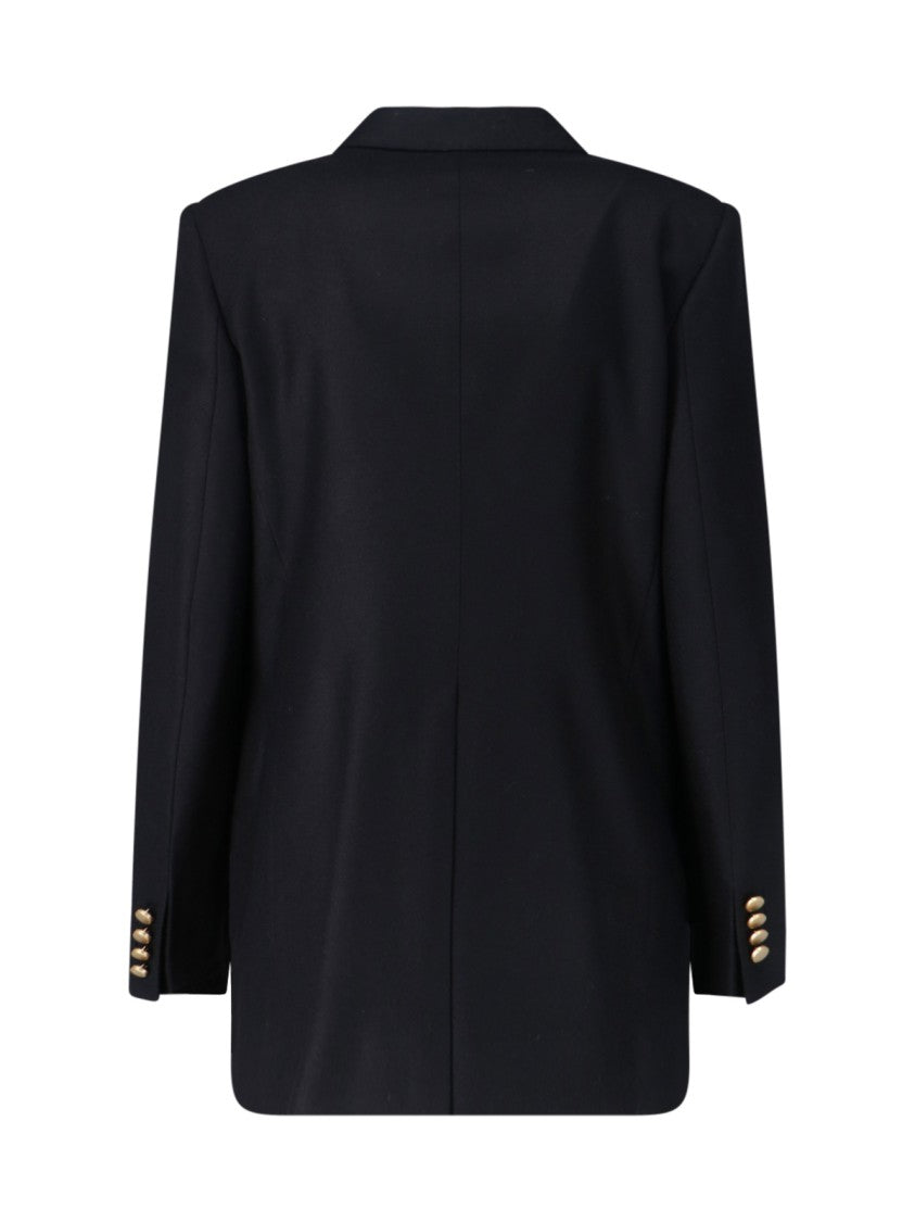 Tagliatore Tailored Black Jacket With Classic Collar And Minimalist Design