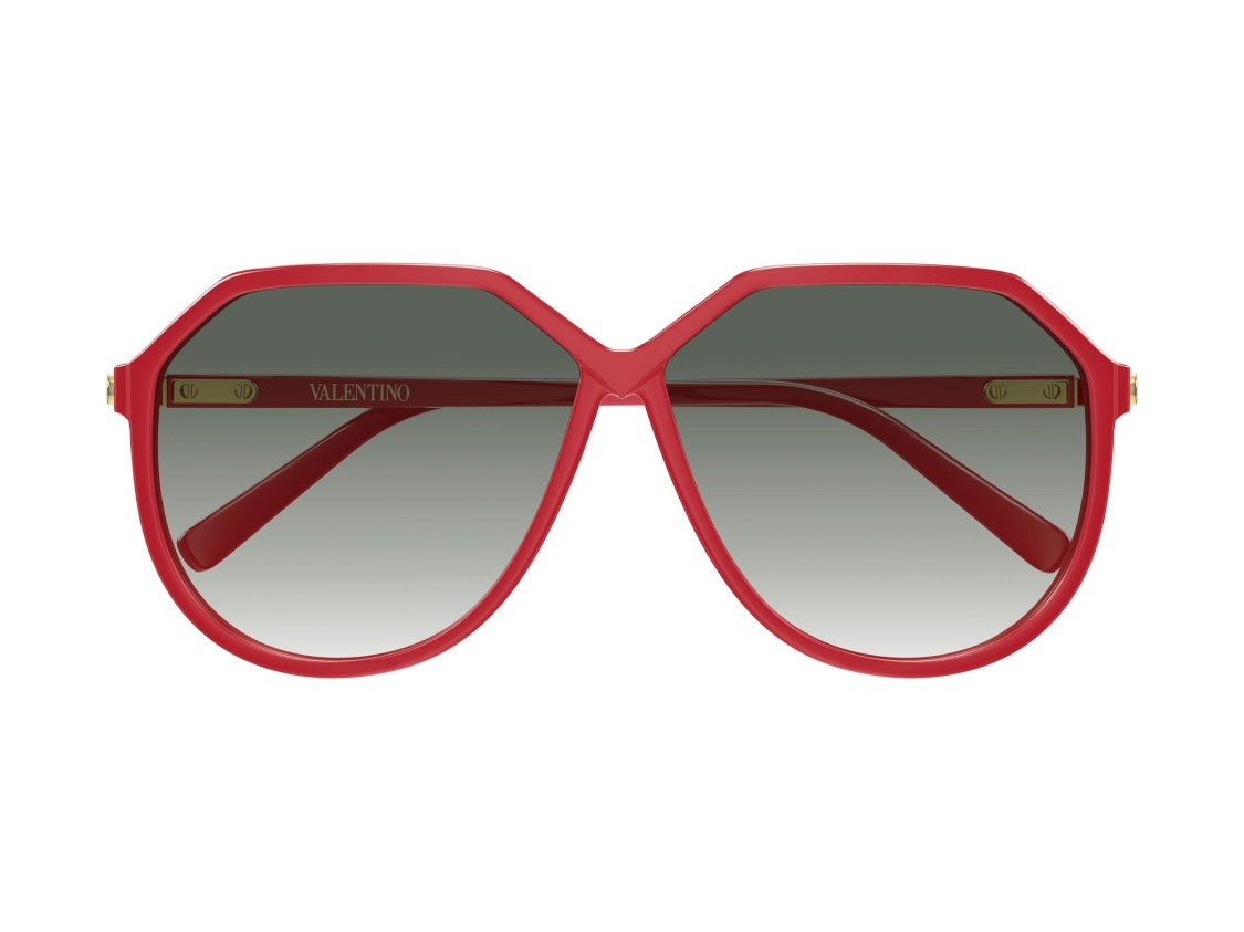 Valentino Gold Vg0026s Gradient Oversized Geometric Sunglasses