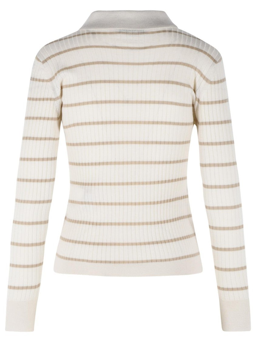 Max Mara 'Gitano' Ivory Cashmere And Silk Sweater