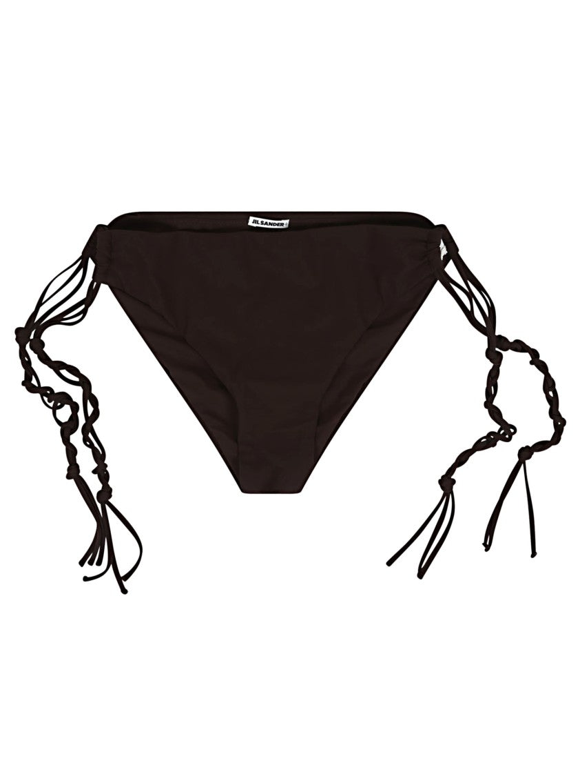 Jil Sander Brown Beachwear With Adjustable Side Ties