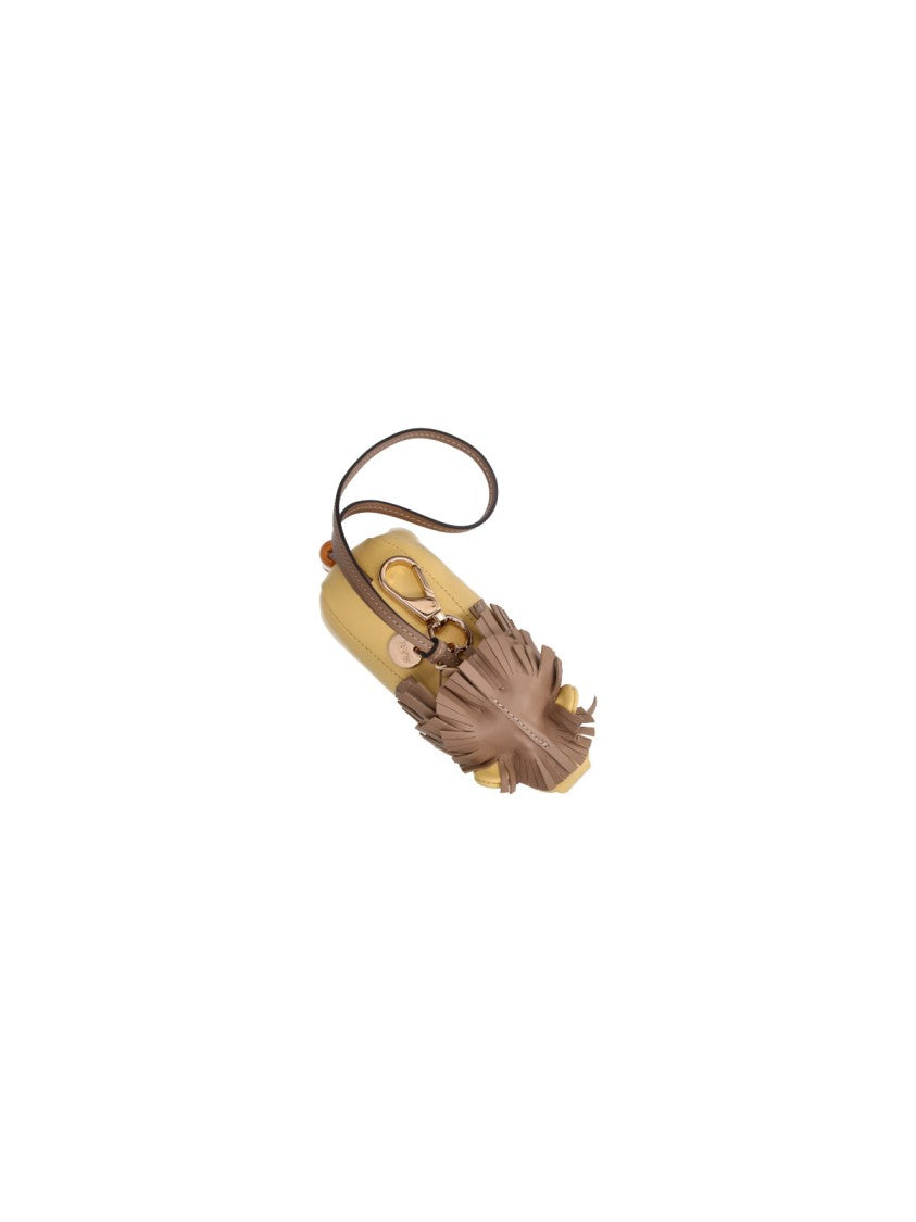 Tod's Brown Leone Leather Keychain