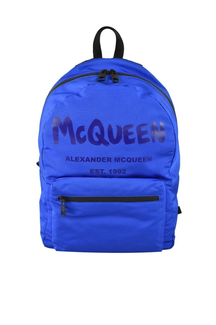 Alexander Mcqueen Nylon Backpack - Light Blue