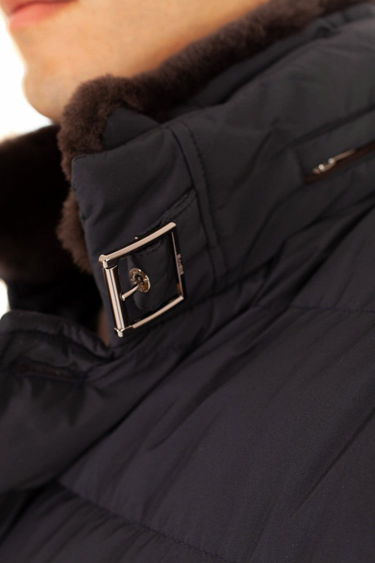 Moorer Double-Breasted Down Jacket With Beaver Collar Zarbo-Stp