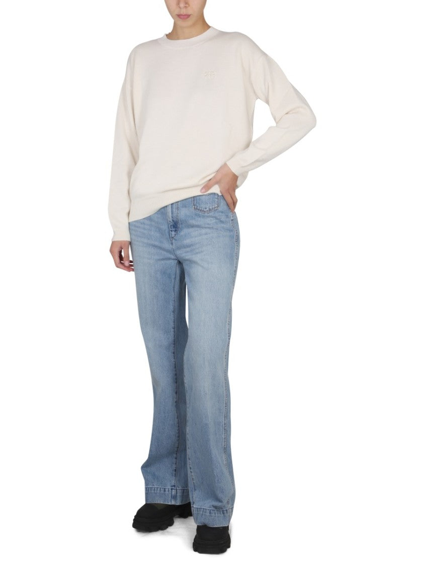 Ballantyne Long-Sleeved Shirt With Cross-Neck Design