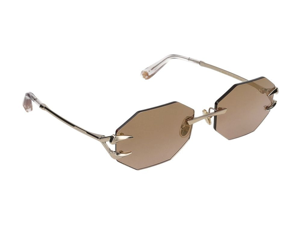 Roberto Cavalli Sunglasses Src005 594G Shiny Light Gold 59/19/140