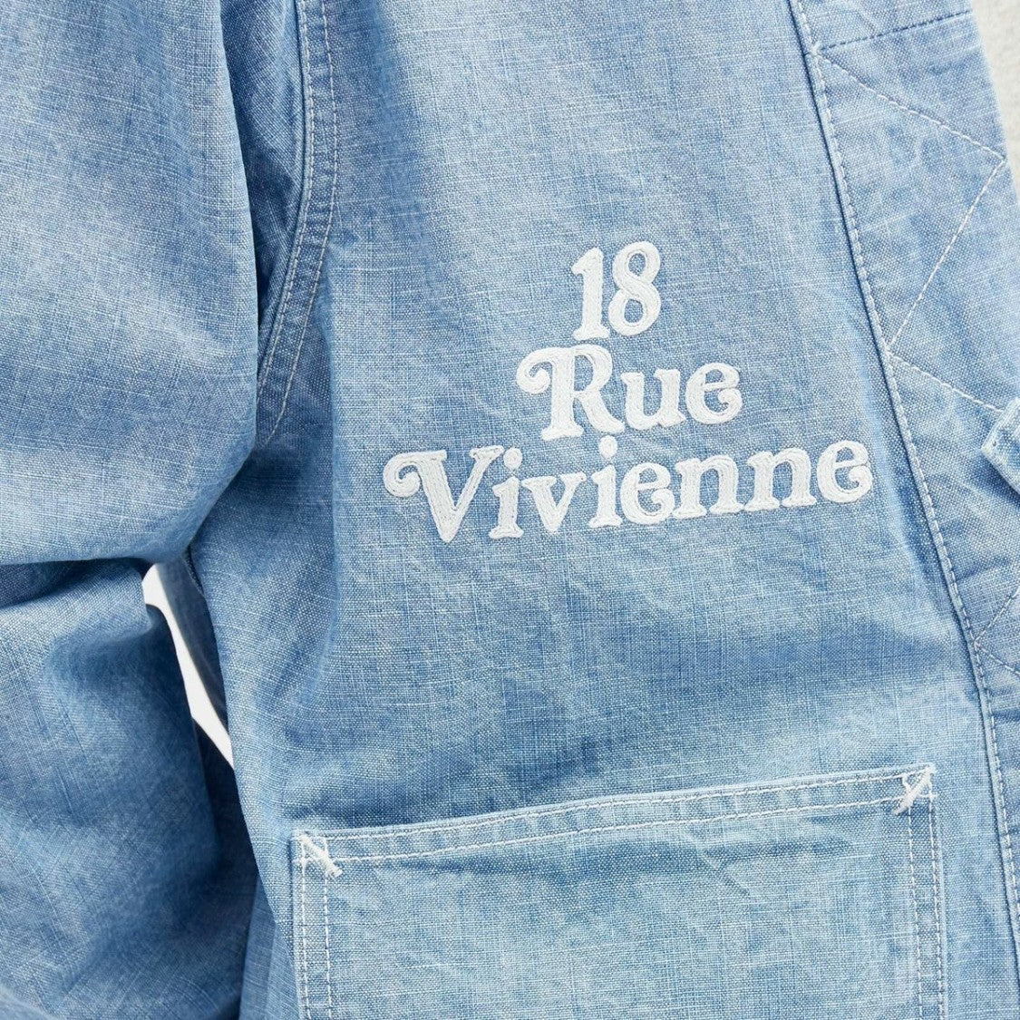 Kenzo Relaxed-Fit Denim Jacket With Shawl Collar And Vintage Detailing