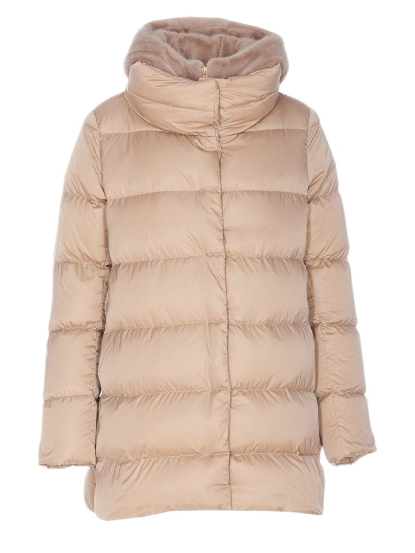 Herno A-Shape Down Jacket With Removable Faux Fur Hood
