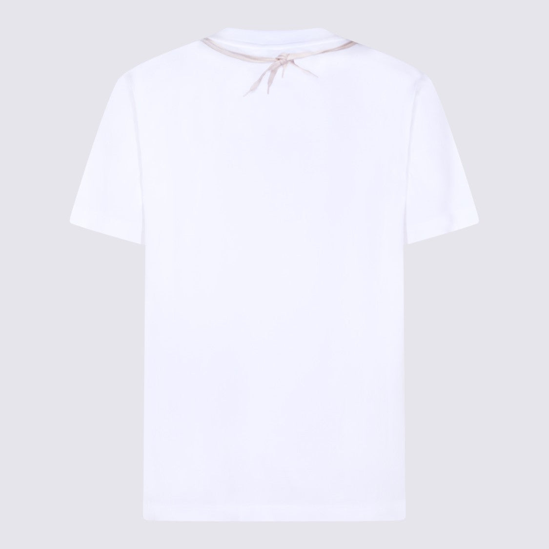 Moschino White Cotton T-Shirt With Boxing Gloves Print