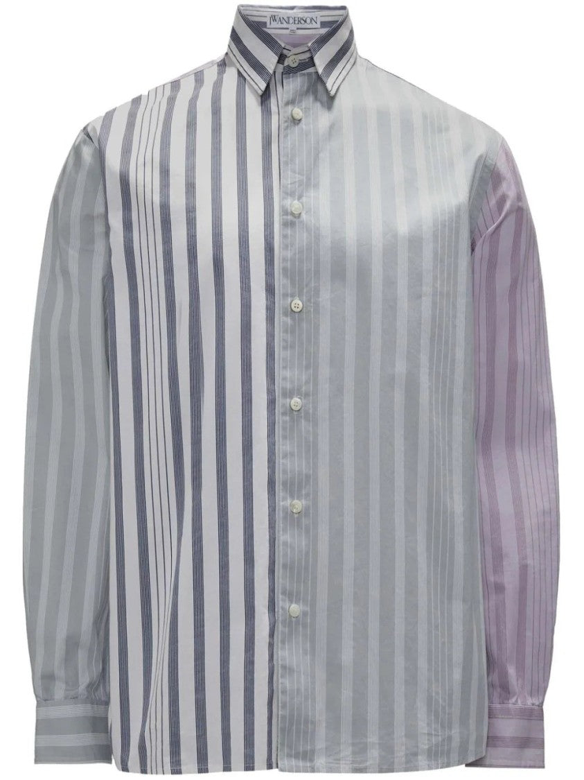 J. W. Anderson Panelled Stripe-Print Shirt