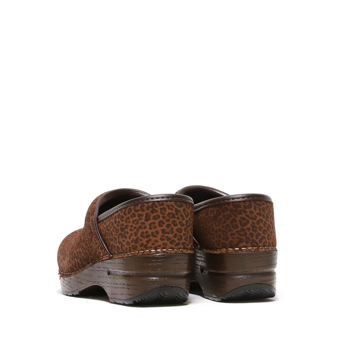 Dansko Mini Leopard Print Suede Clog