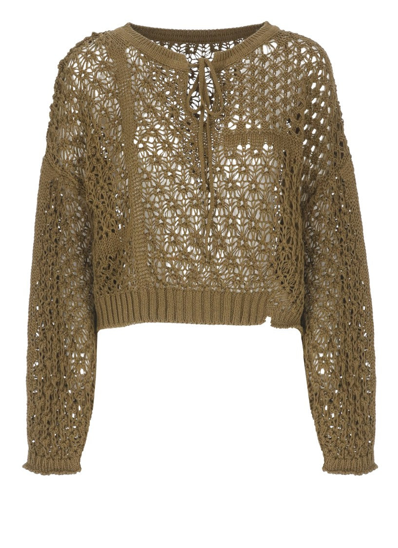 Y's Green Y's Cotton Sweater