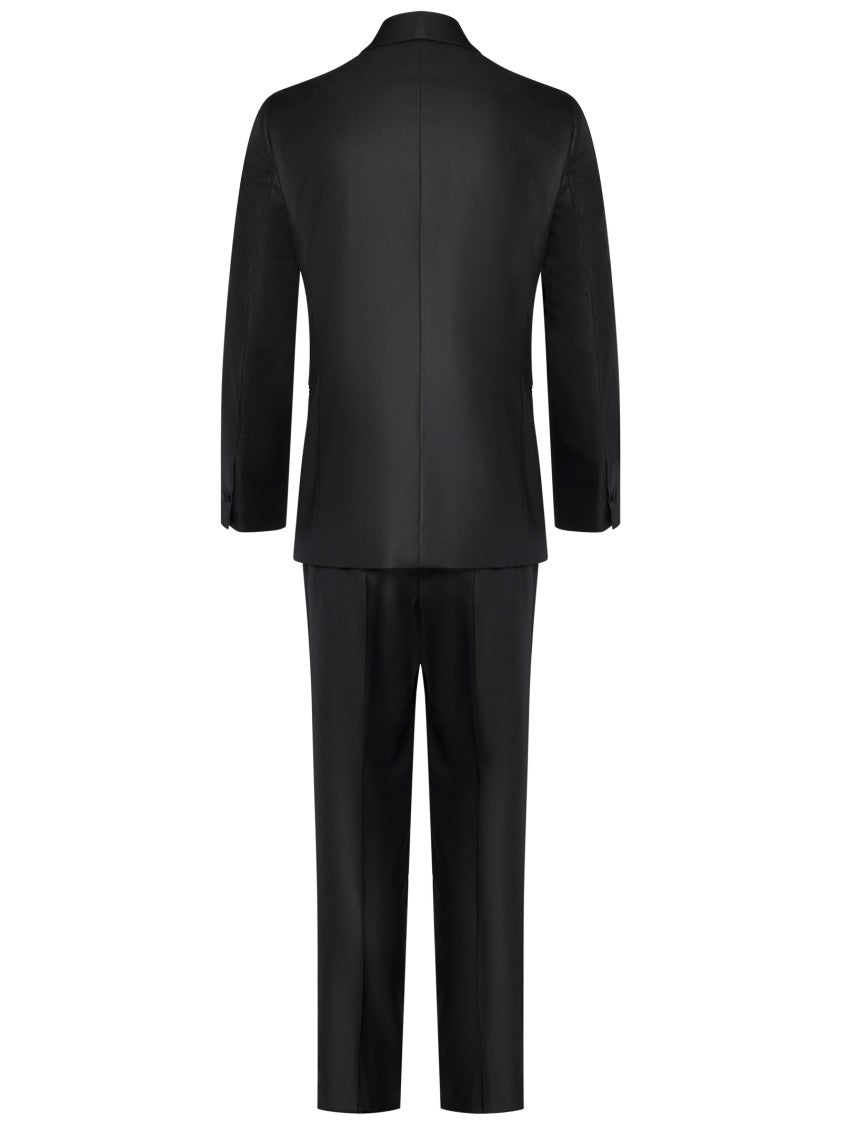 Franzese Collection Shawl Collar Black Tuxedo Suit