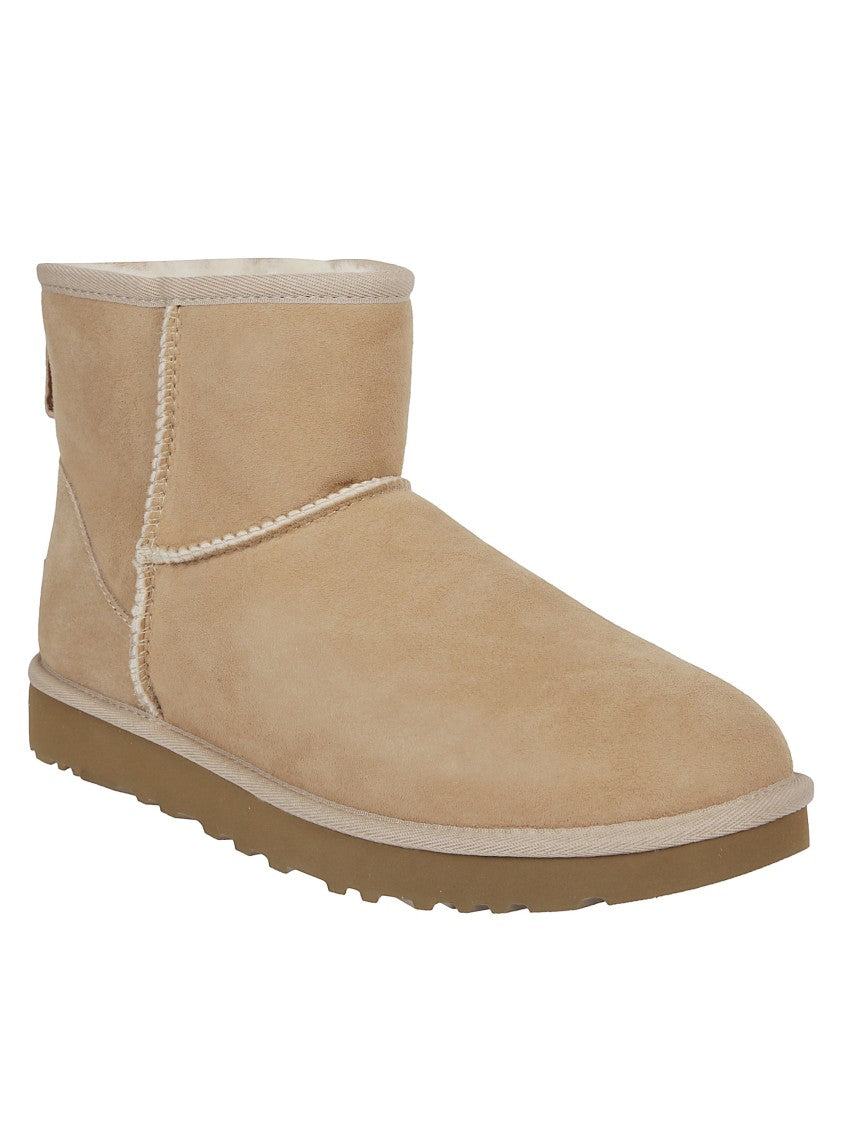 Ugg Slip-On Beige Boots With Suede Upper