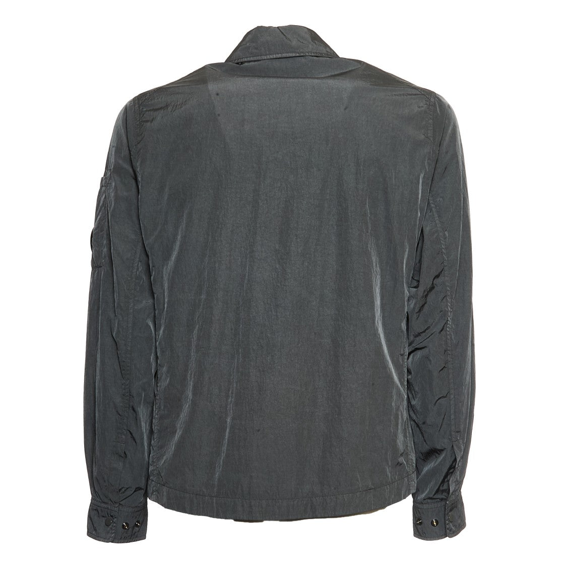 C.P. Company Chrome-R Full Zip Overshirt - Smoked Pearl