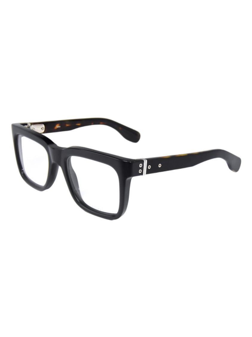 Kiurv Black Acetate Celluloid 135 Mm Optical Frames
