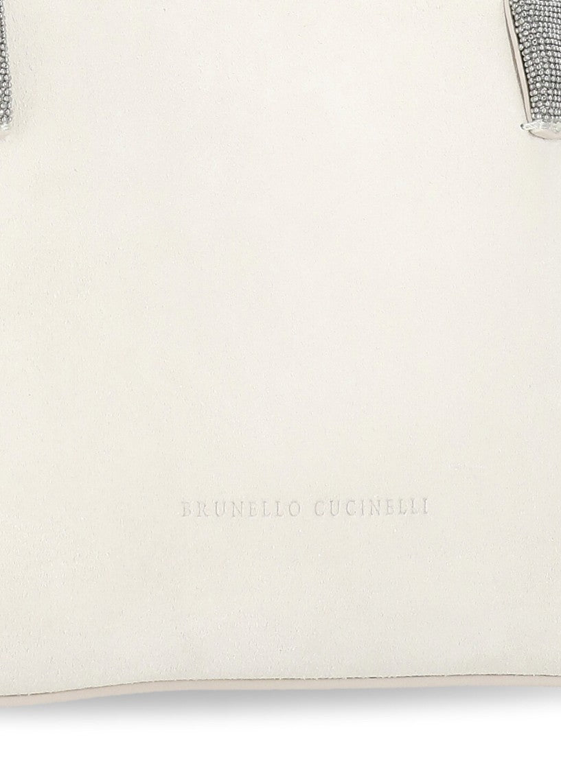 Brunello Cucinelli Suede Leather Hand Bag