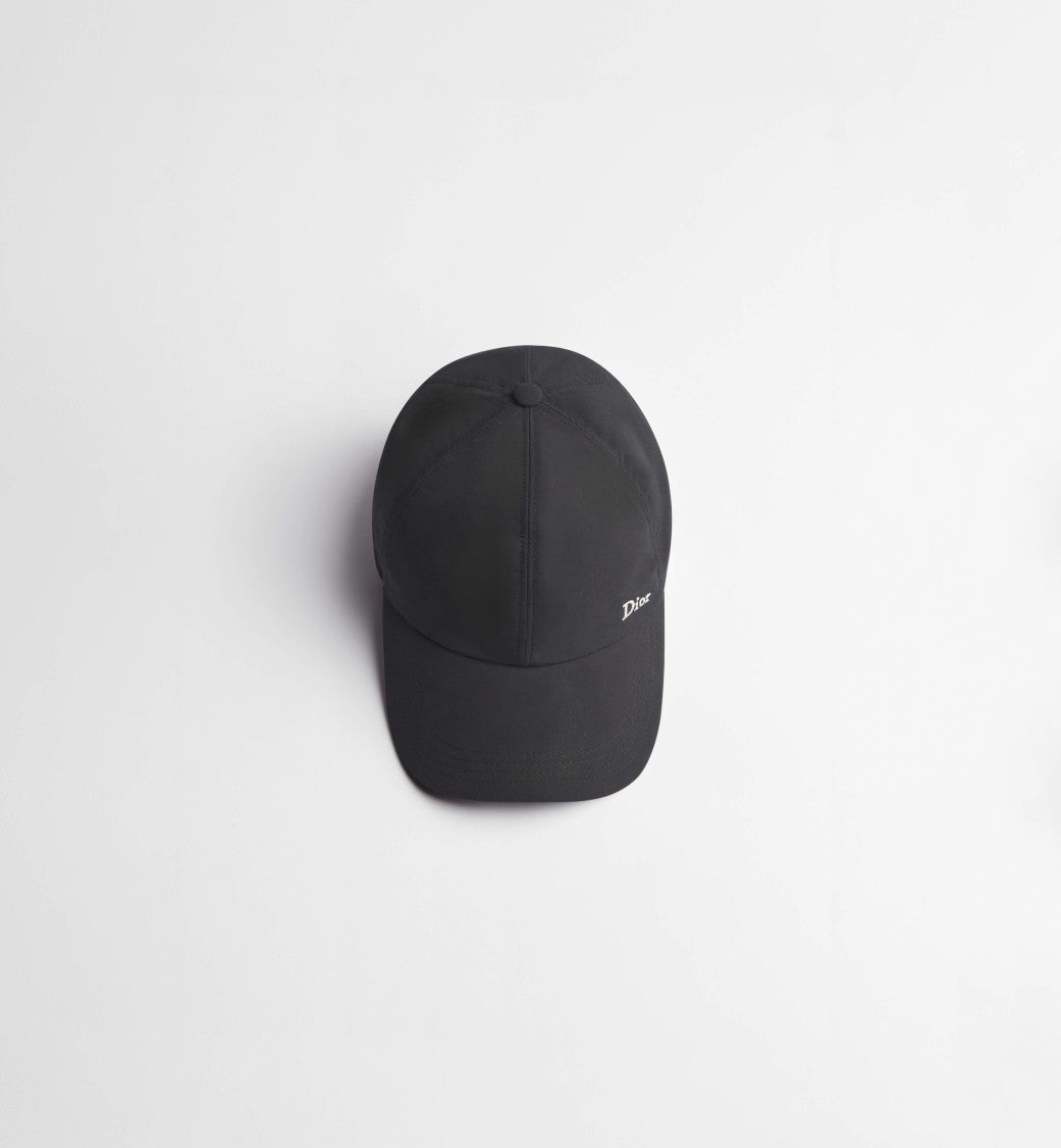 Christian Dior Black Chapeau Six-Panel Baseball Cap