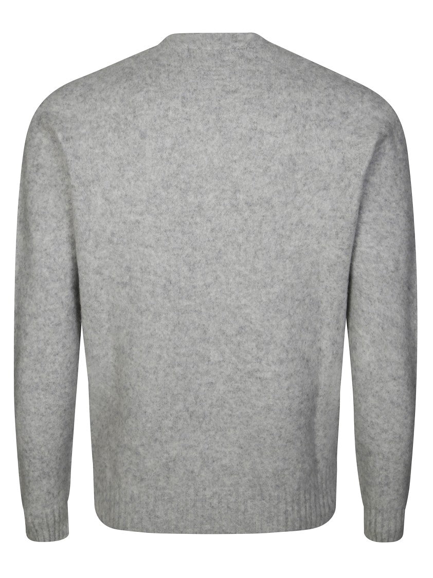 Drumohr Lambswool Sweater With Fuzzy Texture