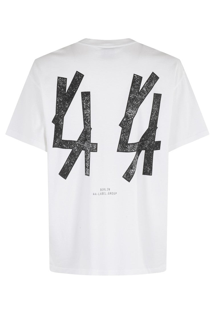 44 Label Group White Tee Cotton Printed T-Shirt