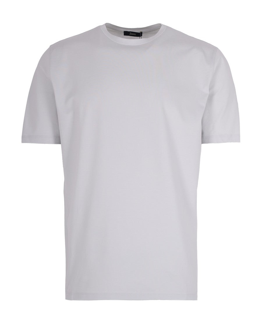Herno Superfine Stretch Cotton Jersey Crew Neck T-Shirt