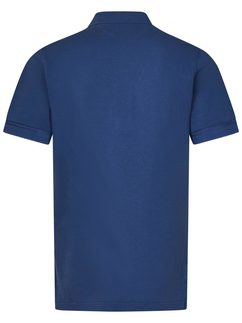 Tom Ford Denim Blue Polo Shirt With Tf Embroidery