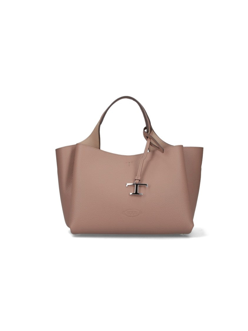 Tod's Mini Beige Leather Tote