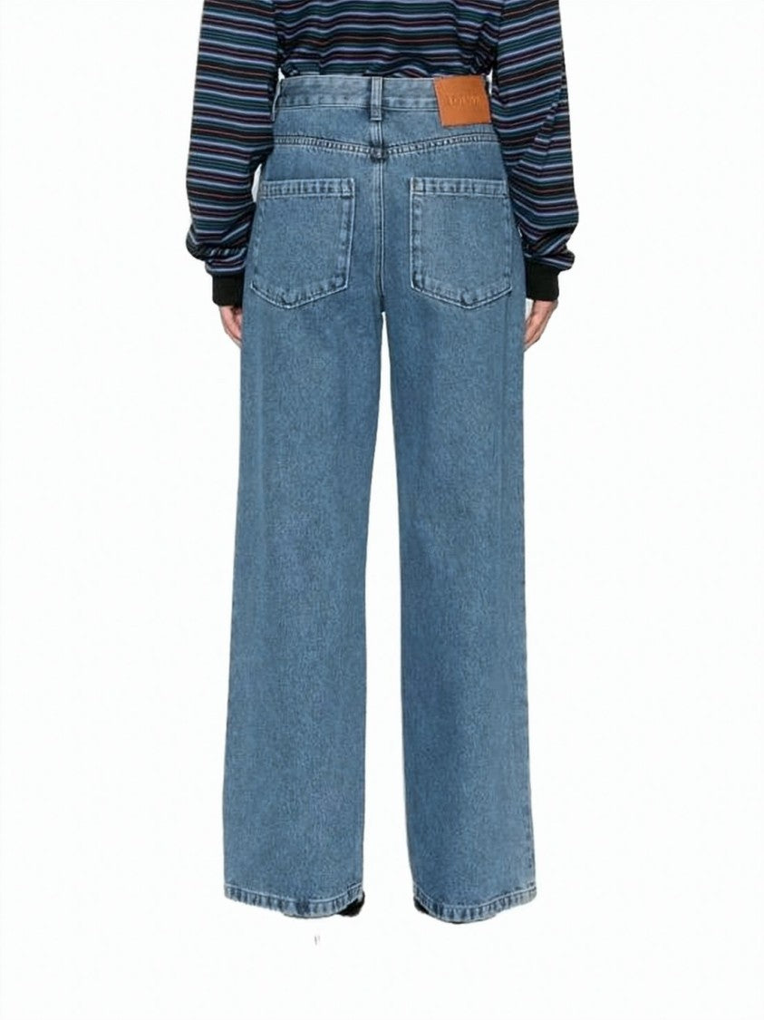 Loewe Wide-Leg Denim Pants With Classic Five-Pocket Design