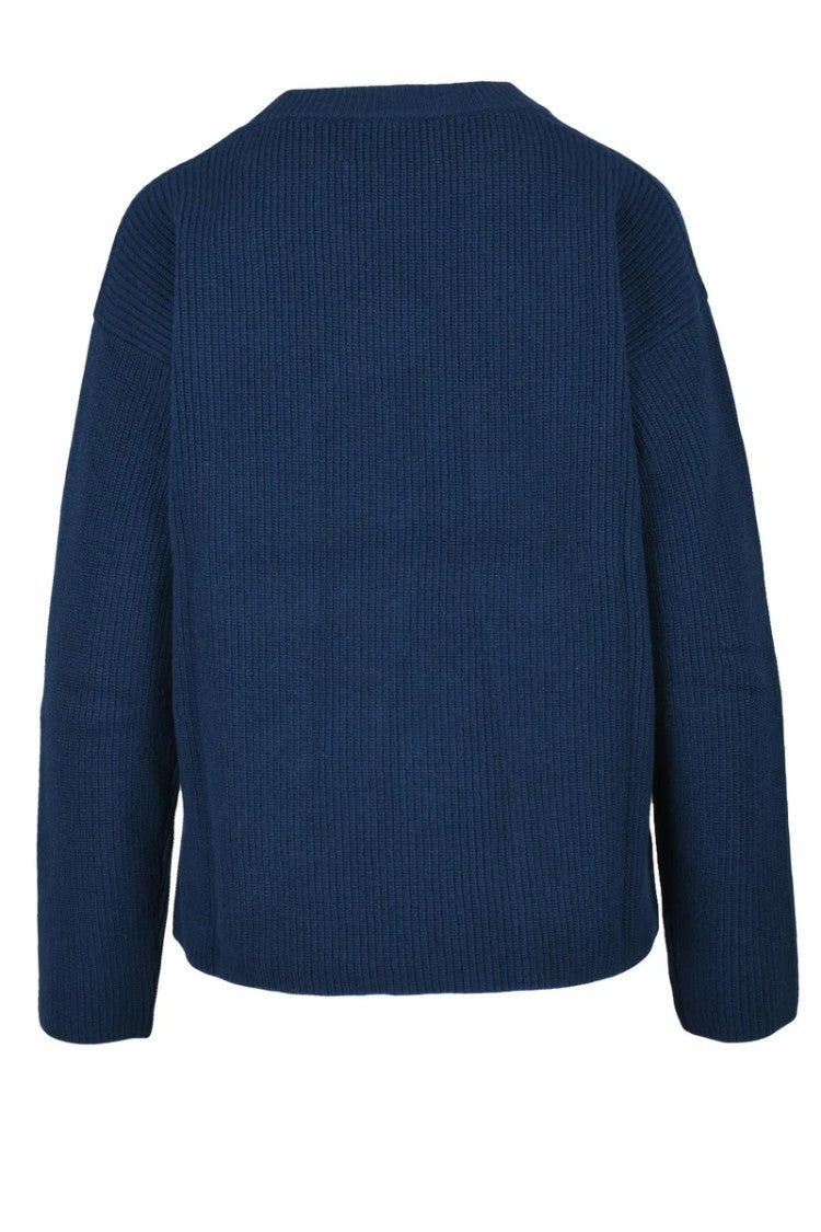 Ballantyne Ribbed Sweater - Blue