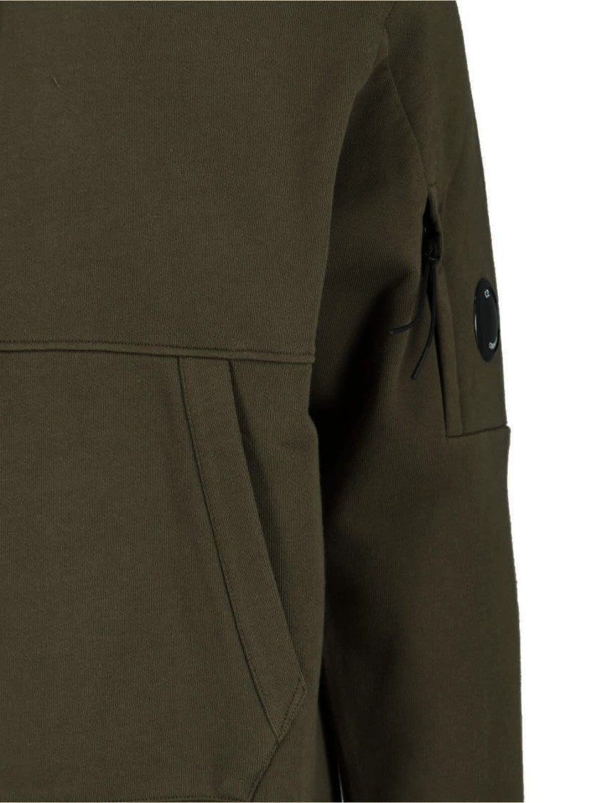 C.P. Company Logo Hoodie Green